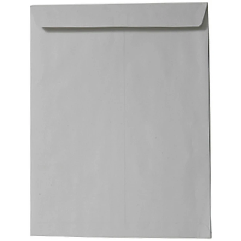 JAM Paper 9" x 12" Gray Kraft Open End Envelopes, 50ct.