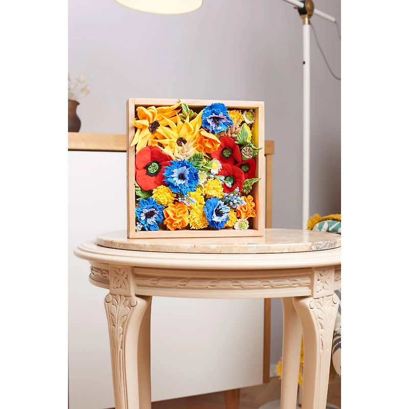 OKTO DIY Wood & Craft Freedom Flowers Clay Kit