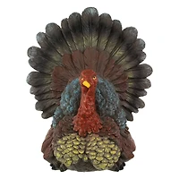 10.5" Fall Harvest Turkey Tabletop Decoration