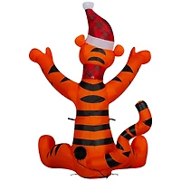 3.5" Airblown® Inflatable Christmas Tigger in Santa Hat
