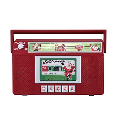 Mr. Christmas 10" Santa's Boom Box Radio