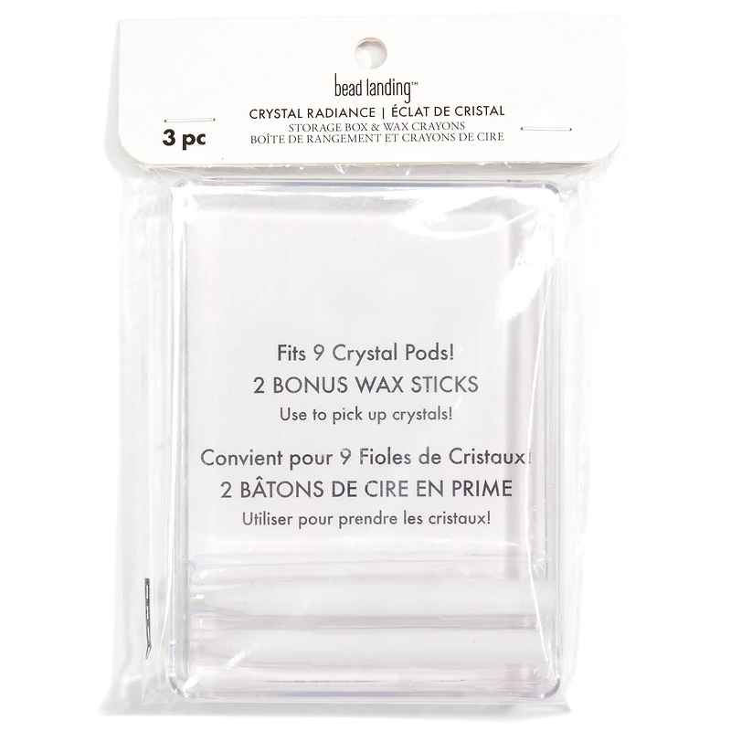 Crystal Storage Box with Wax Crayons by Bead Landing™