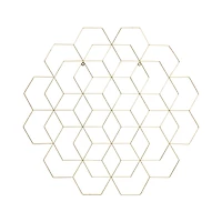 Honey Can Do Gold Hanging Photo Display Holder with Clips