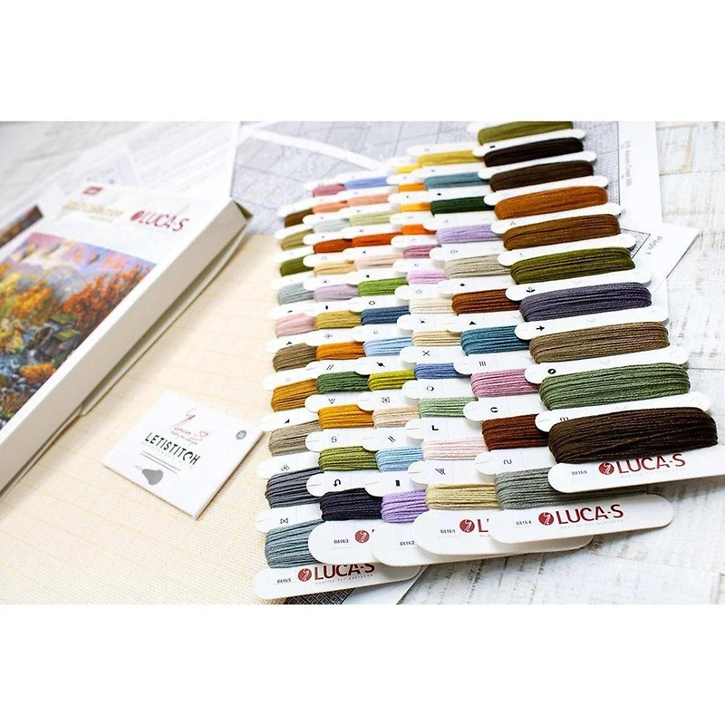 Luca-S Autumn Creek Mill Counted Cross Stitch Kit