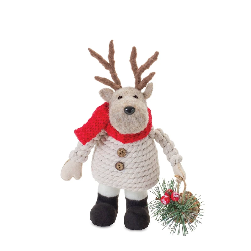 Plush Holiday Characters Tabletop Décor Set, 8", 9" & 10.5"