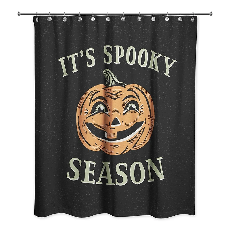 Retro Pumpkin Spooky Season 71" x 74" Shower Curtain