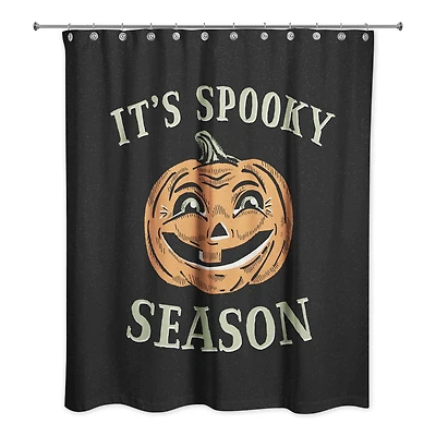 Retro Pumpkin Spooky Season 71" x 74" Shower Curtain
