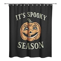 Retro Pumpkin Spooky Season 71" x 74" Shower Curtain