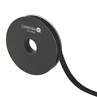 3/8" x 4yd. Black Glitter Ribbon by Celebrate It® Halloween