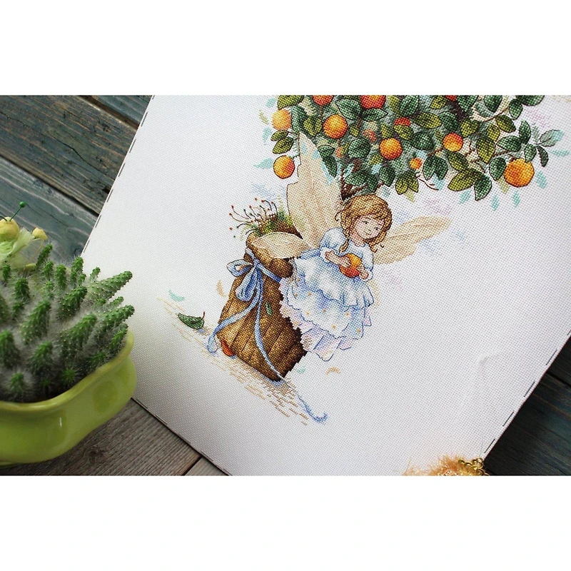 MP Studia Orange Fairy Cross Stitch Kit