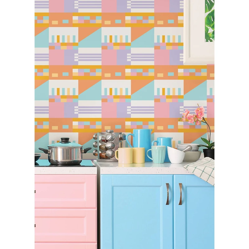 Aelfie Warm Kiki Shapes Peel & Stick Wallpaper