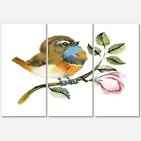 Designart - Bluethroat Bird On A Branch