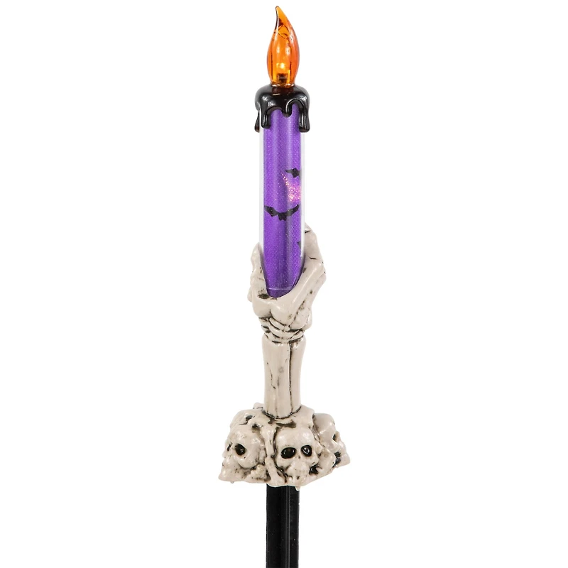 6ct. 8.5" LED Skeleton Halloween Candle Décor