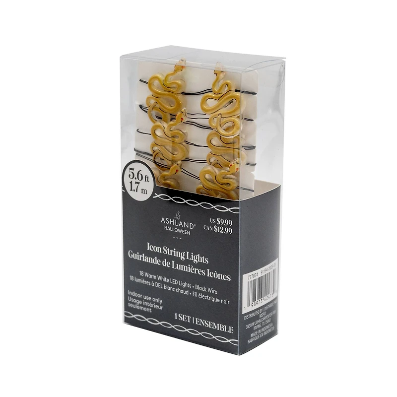 18ct. Snake Icon LED String Lights by Ashland®