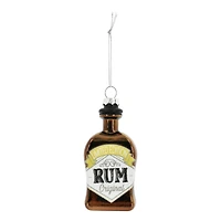 4.5" Rum Bottle Glass Ornament by Ashland®