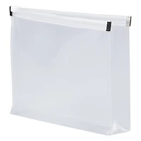 JAM Paper 5.25" x 8" Clear Plastic Zip Closure Envelopes, 12ct.