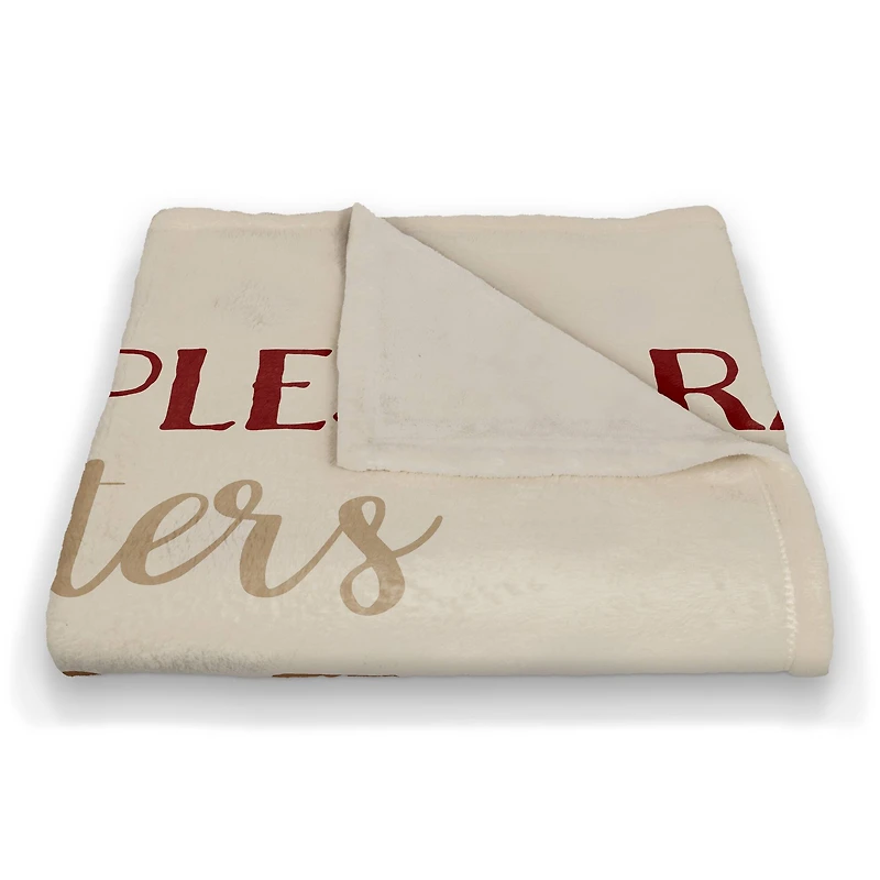 Fall Sentiments Coral Fleece Blanket