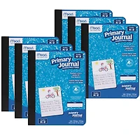 Mead® Half Page Ruled Primary Journal, 6 Pack of 100