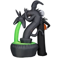 6.5ft. Projection Airblown® Inflatable Jack Skellington with Kaleidoscope Fountain