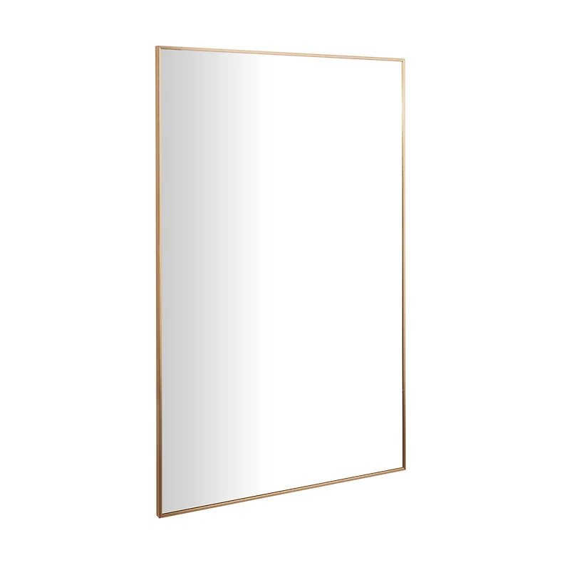 Gold Metal Glam Wall Mirror, 30" x 1" x 47"