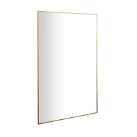 Gold Metal Glam Wall Mirror, 30" x 1" x 47"