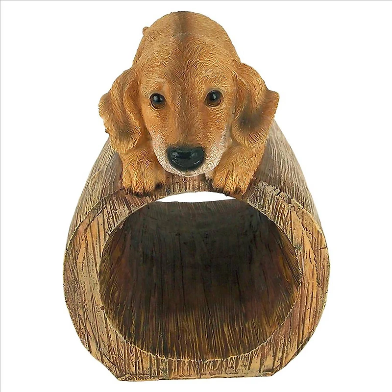 Design Toscano 9" Golden Retriever Gutter Guardian Downspout Statue