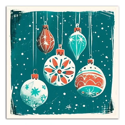 Vintage Ornaments 20" x 20" Canvas Wall Art
