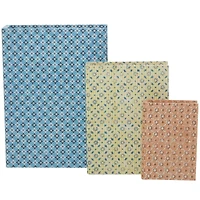 Floral Canvas Faux Book Box Set