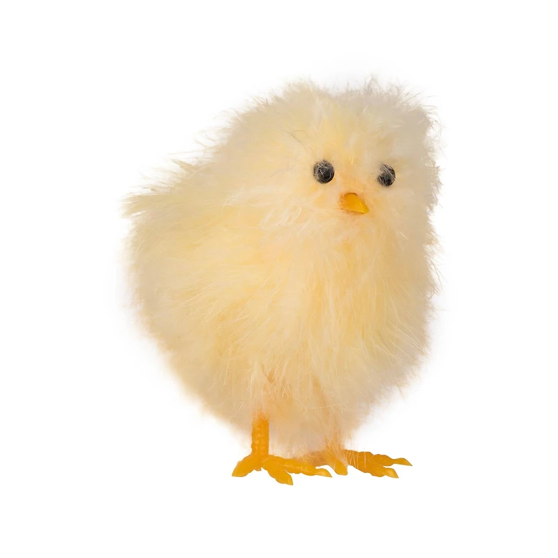 3.25" Fuzzy Easter Baby Chicks Decoration Set