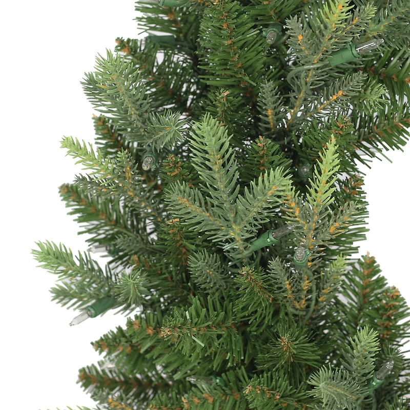 24" Pre-Lit Balsam Fir Wreath