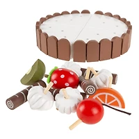 Toy Time Wooden & Magnetic Pretend Play Cake Set