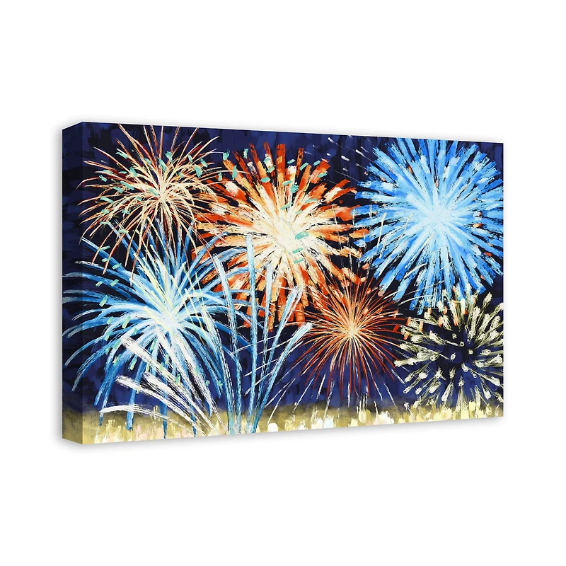 Firework Sky Canvas Wall Art