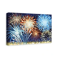 Firework Sky Canvas Wall Art