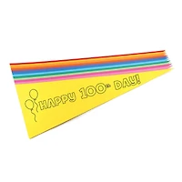 Hygloss® Happy 100th Day Paper Pennants, Pack of 36