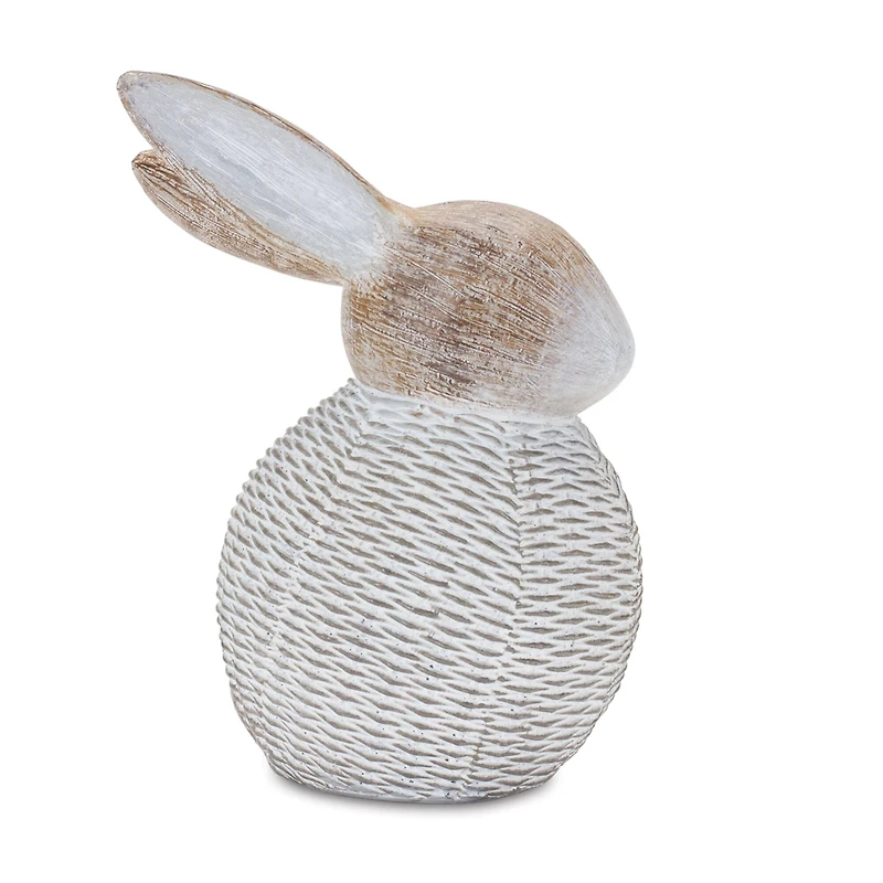 Wicker Bunny Figurines Set