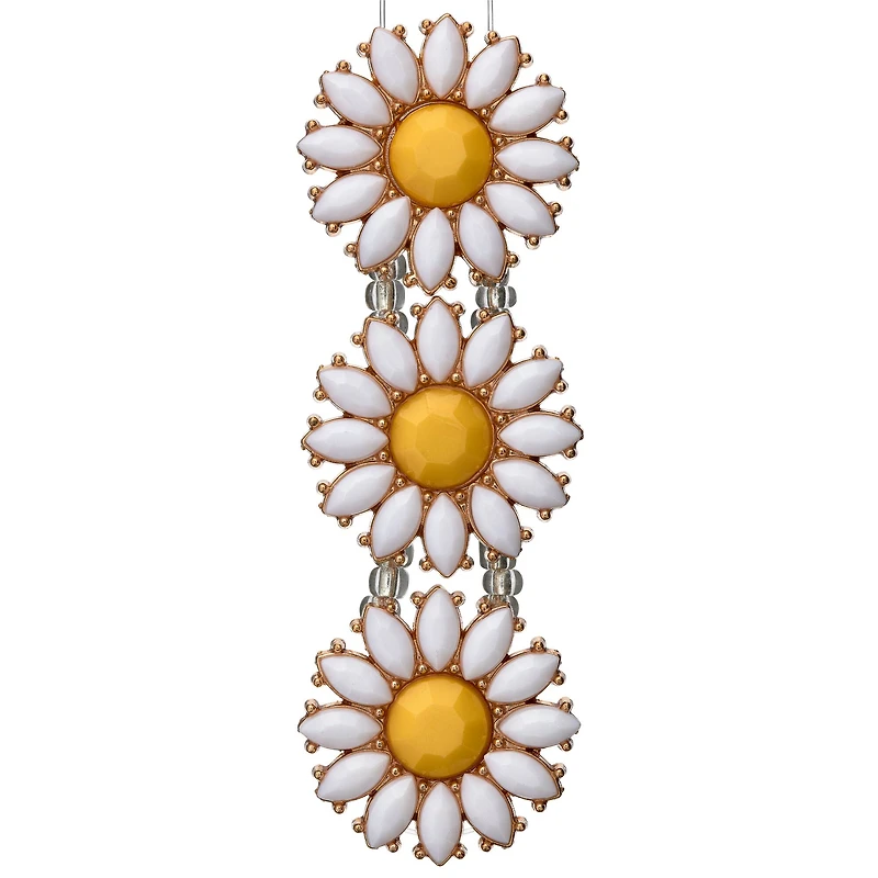 12 Packs: 3 ct. (36 total) Daisy Metal & Resin Sliders, 26mm by Bead Landing™