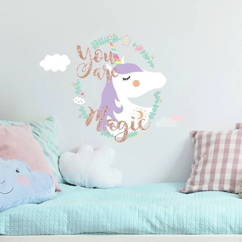 RoomMates Unicorn Magic Peel & Stick Giant Wall Decals