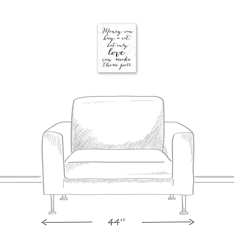 Money Can Buy a Cat Canvas Wall Art