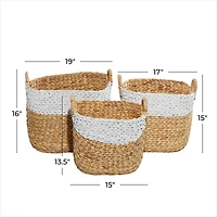 Brown Water Hycinthia Storage Basket Set