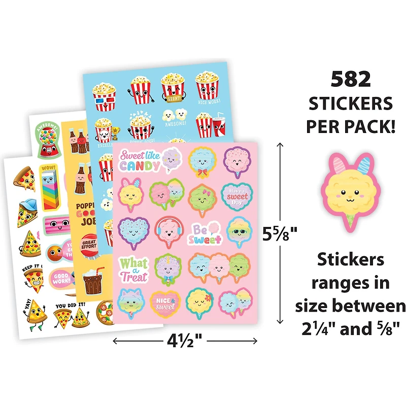Teacher Created Resources® Fun Fair Smelly Stickers, 582 Stickers