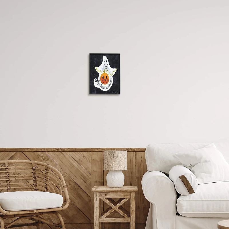 Stupell Industries You Had Me At Boo Ghost Framed Giclee Art
