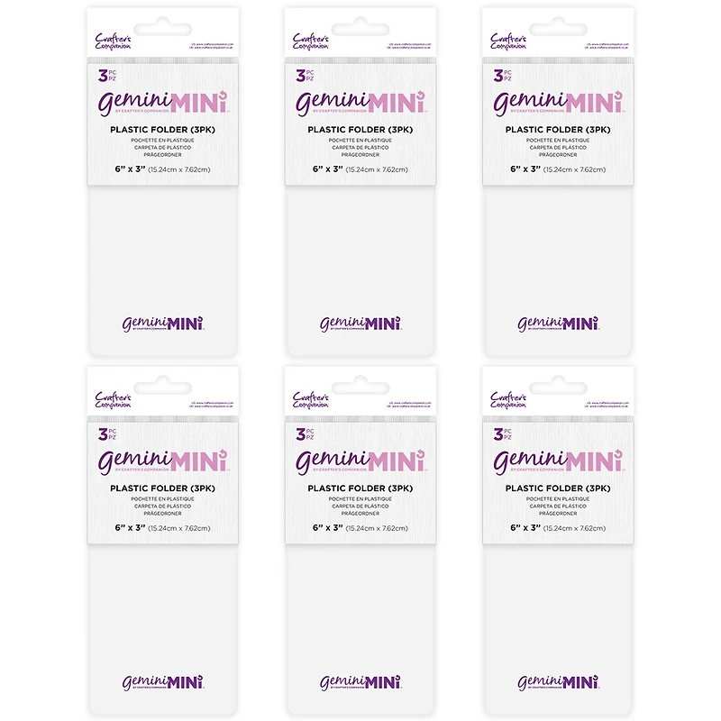 Gemini™ Mini Plastic Folders, 6ct.