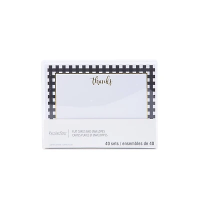 Thank You Flat Cards & Envelopes by Recollections™, 4.25" x 5.5"