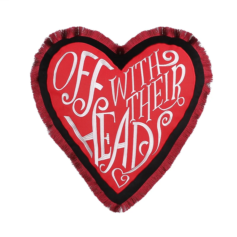 16" Off with Their Heads Heart Accent Pillow by Ashland®