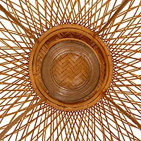 Hello Honey® 20" Decorative Bamboo Hand-Woven Lantern Candle Holder