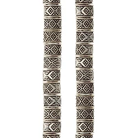 12 Pack:  Silver Plated Carved Rondelle Beads, 8mm by Bead Landing™