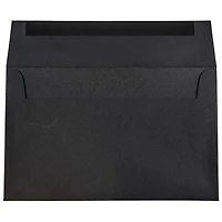 JAM Paper A9 Black Linen Premium Invitation Envelopes