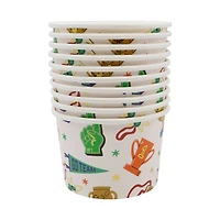 8oz. Team Spirit Paper Snack Cups, 10ct. by Celebrate It™