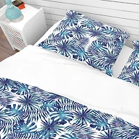 Designart 'Leaves and Brunches of Tropical Plants' Tropical Bedding Set