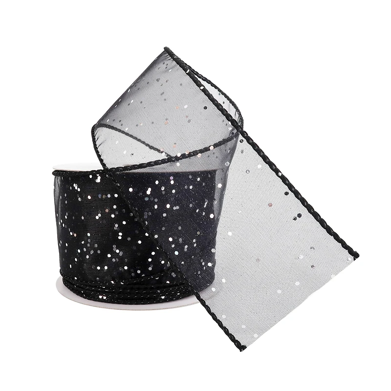 2.5"x 10yd. Glitter Shimmer Wired Ribbon by Celebrate It® Specialty